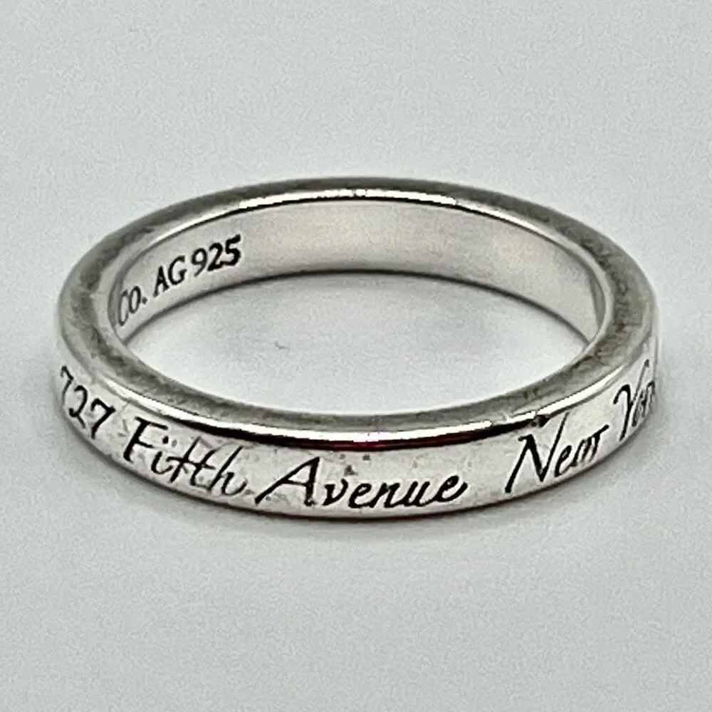 Rare & Retired - Tiffany & Co Notes Fifth Ave Ring - Size 4